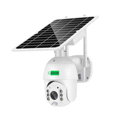 Camara domo hd 2mp con panel solar